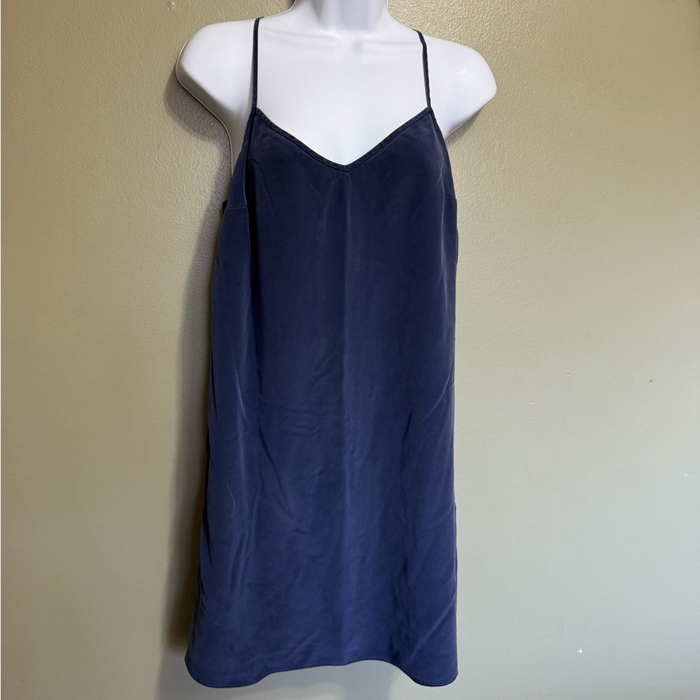 Lilly Pulitzer Women's 100% Silk Navy Blue Cami Dress - Size Small